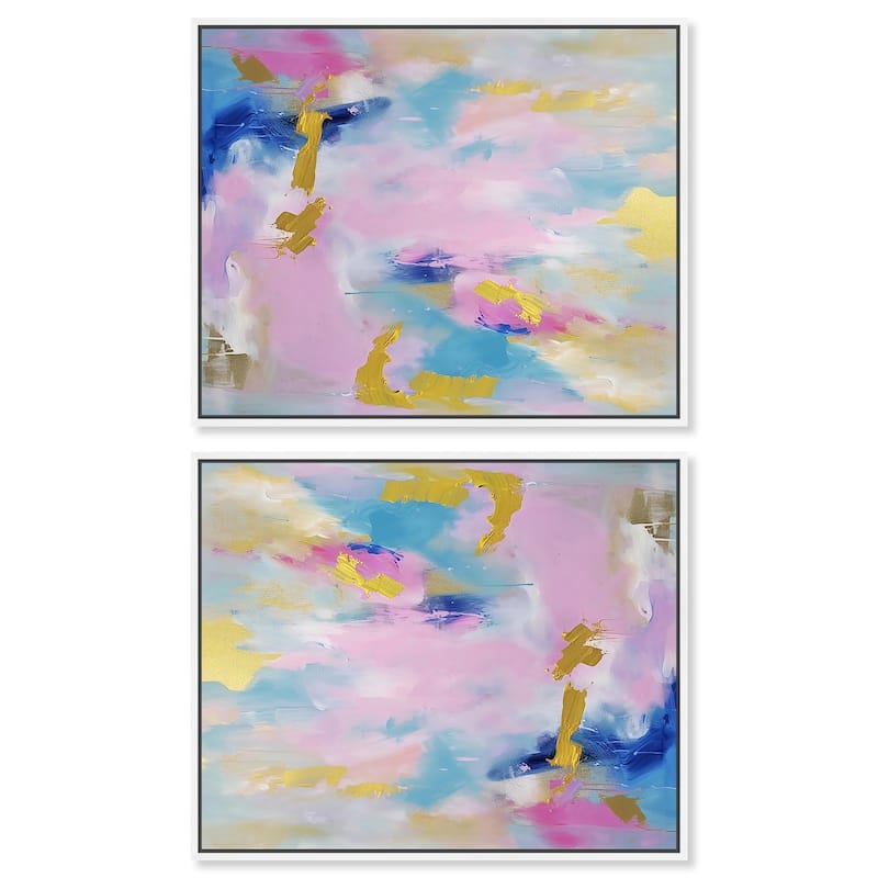 Through the Goal Canvas by Art Remedy - 15" x 10" - Silver