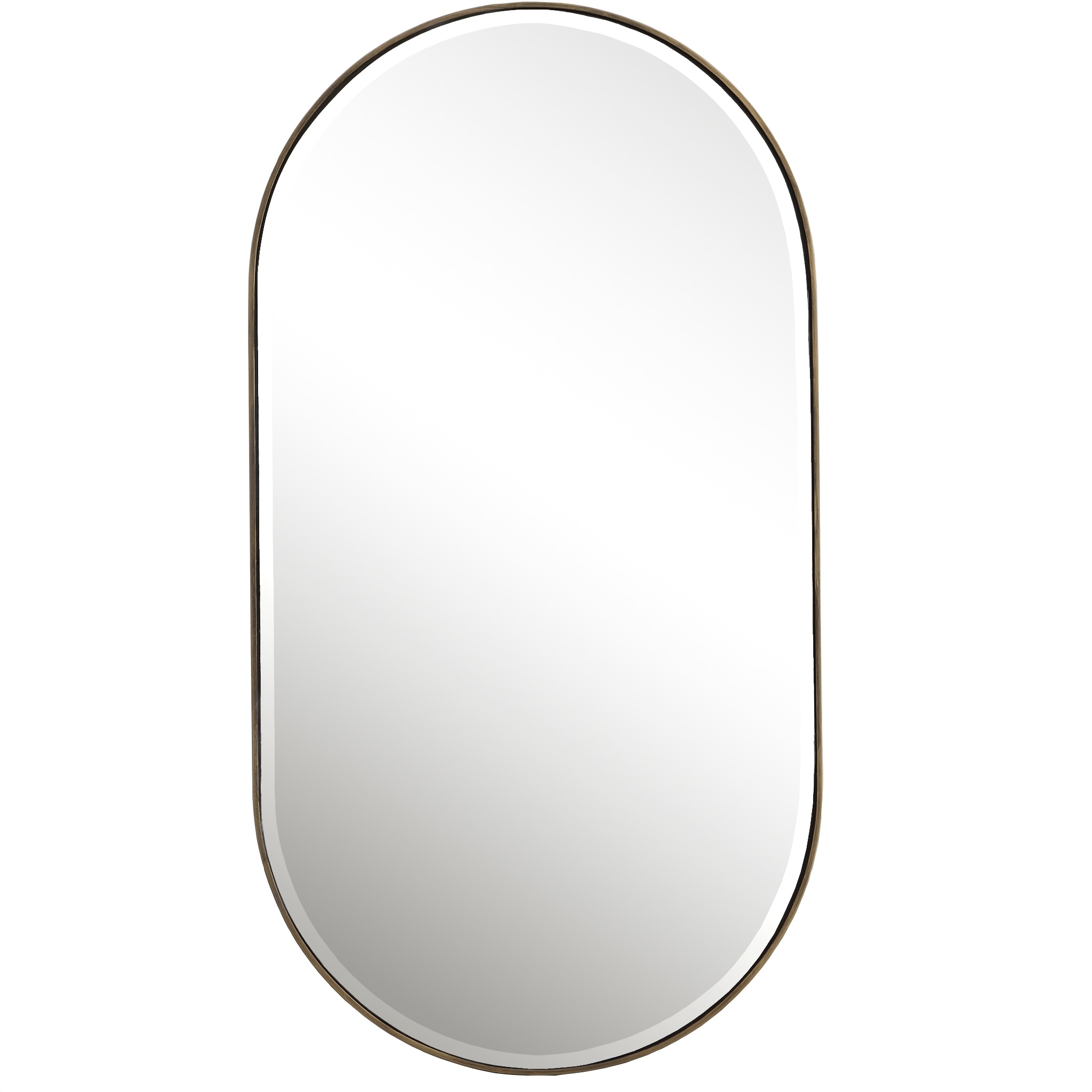 Uttermost Lago Oval Gold Mirror - 21.25 W X 40 H X 3 D (in)