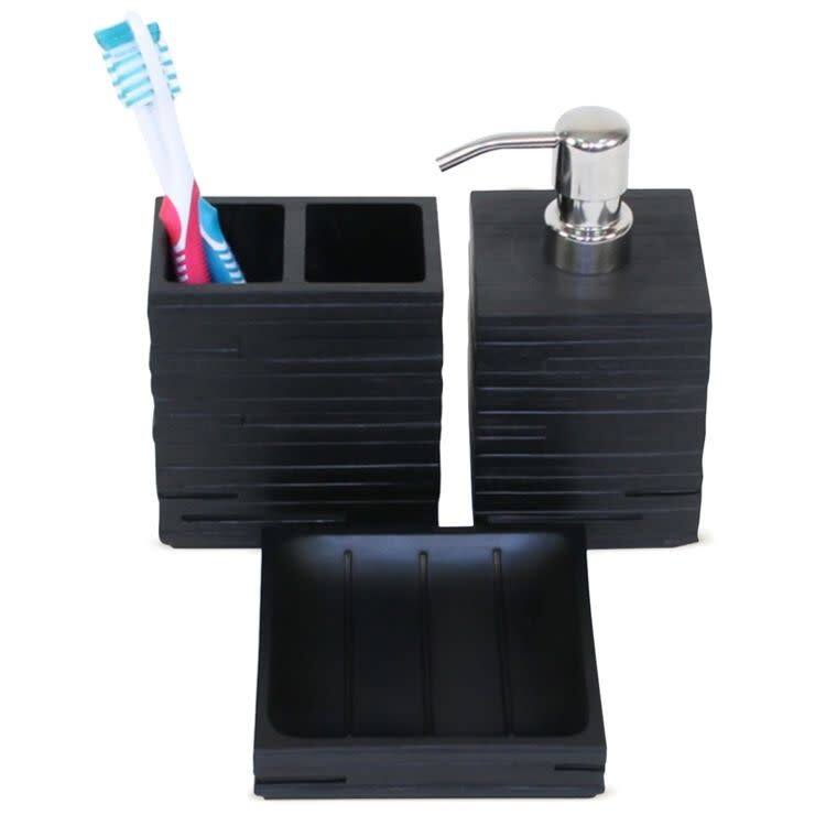 Nameeks Gedy Bathroom Accessories Set - Black