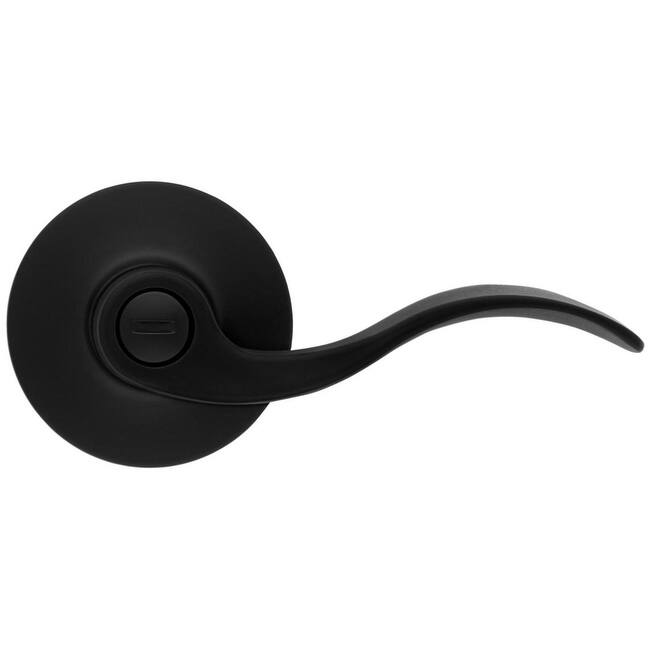 Kwikset Layton Privacy Door Lever Set with Round Rose from the