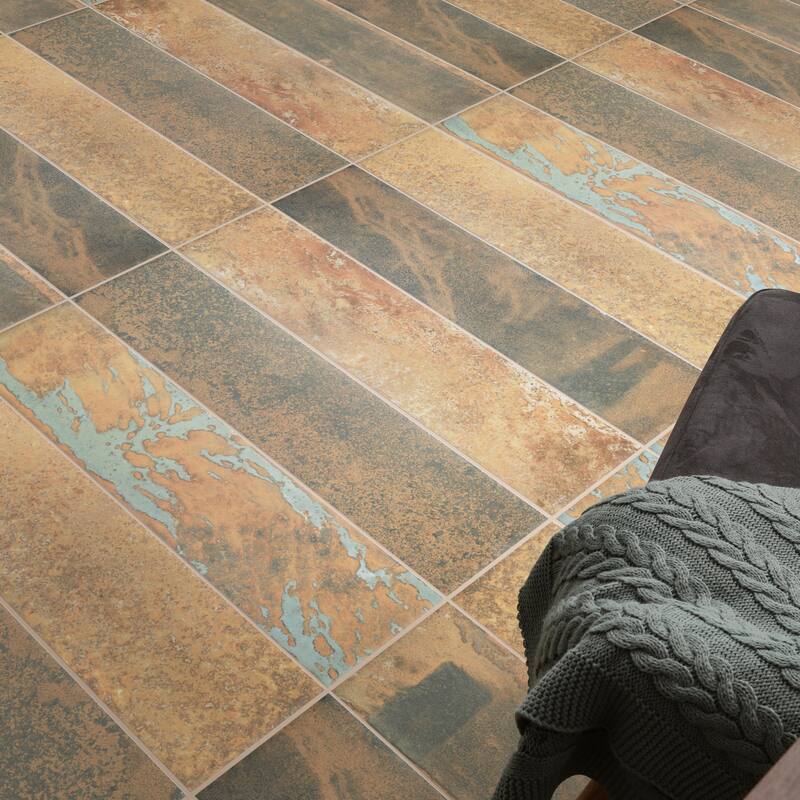 Merola Tile Maheno Mix 8-1/2" x 35-1/2" Porcelain Floor and Wall Tile Pallet - Pallet (30 Tiles)
