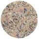 preview thumbnail 9 of 7, SAFAVIEH Handmade Jardin Lammie Floral Wool Rug 6' Round - Beige/Blue
