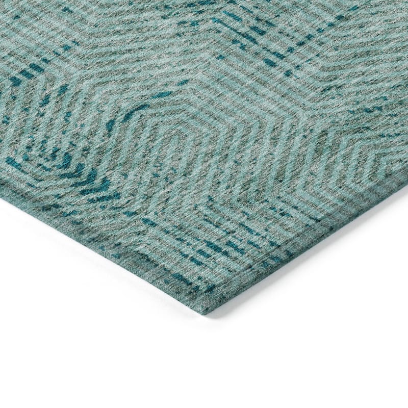 Machine Washable Indoor/ Outdoor Chantille Contemporary Maze Rug