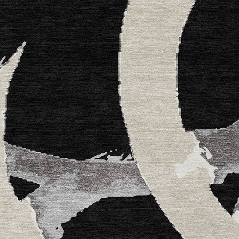 HomeRoots Abstract Transitional Rectangle Outdoor Rug