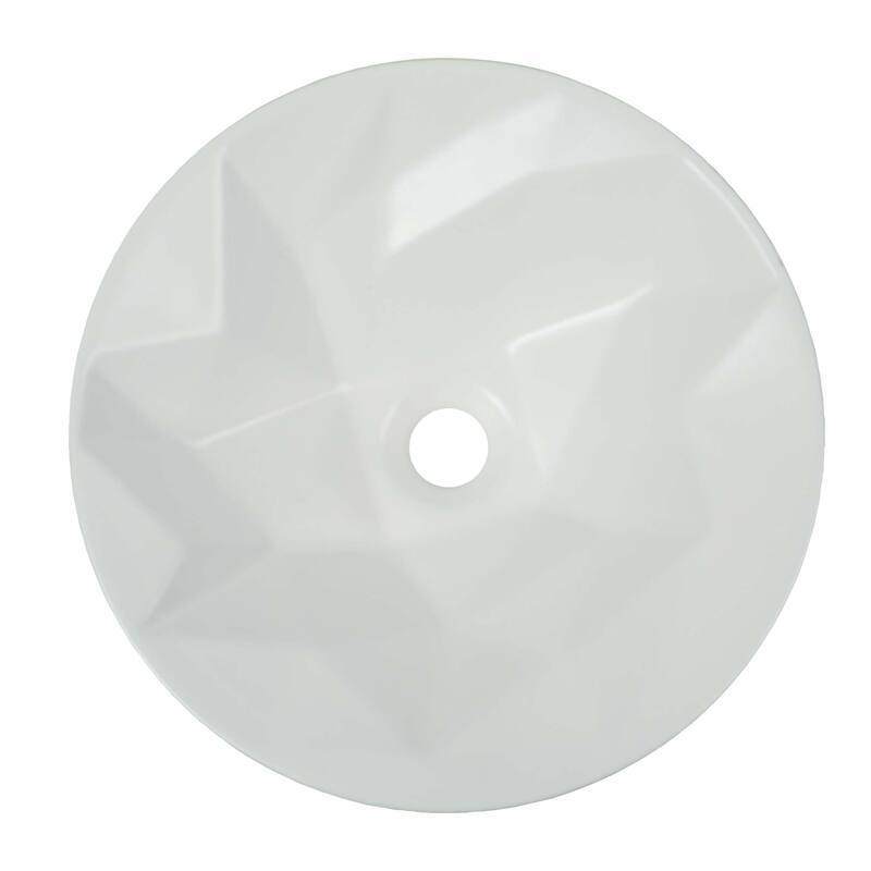 Fine Fixtures 16 inch Round Ceramic Vessel Bathroom Sink