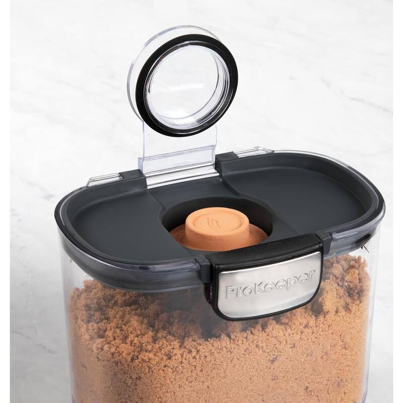 ProKeeper+ 9 Piece Clear Plastic Airtight Food Flour and Sugar Baker's Kitchen Storage Organization Container