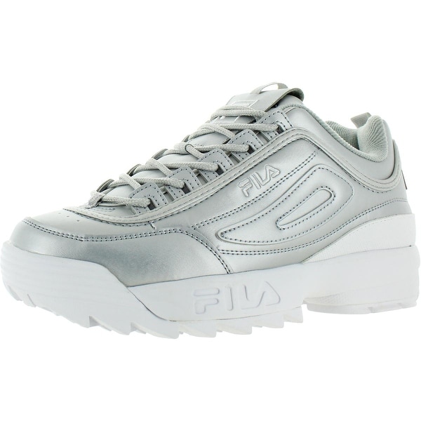 fila disruptor ii premium metallic silver shoes