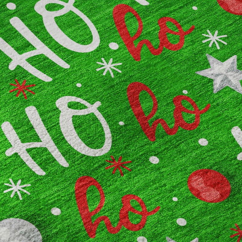 Premium Washable Super Soft Christmas Ho Ho Mayfield Rug