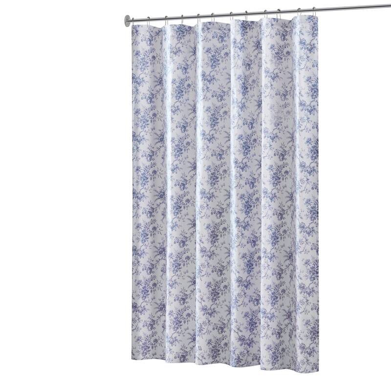 Laura Ashley Walled Garden Shower Curtain -- slub dobby 180gsm