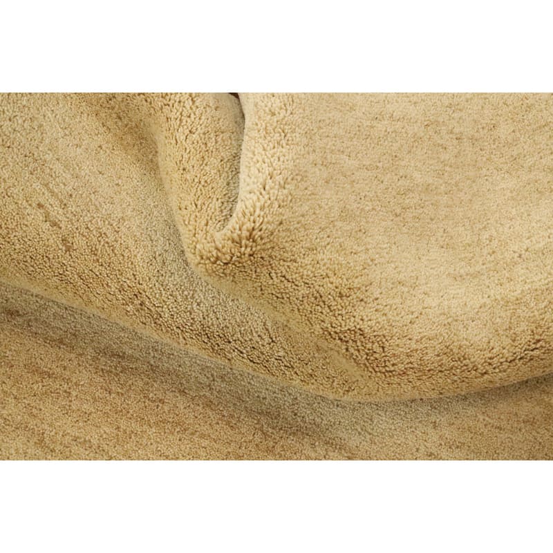 Hand Knotted Oriental 100% Wool Carpet Modern Geometric Beige & Ivories Gabbeh Area Rug - 7' 9'' X 4' 11''