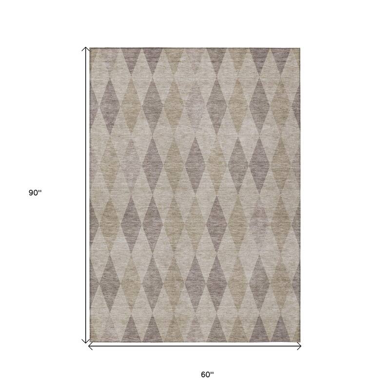 Hamo Stylish Geometric Weather Resistant Versatile Elegance Outdoor Rug