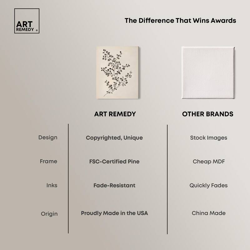 Bilberry Branch II Canvas by Art Remedy, Gallery Wrapped