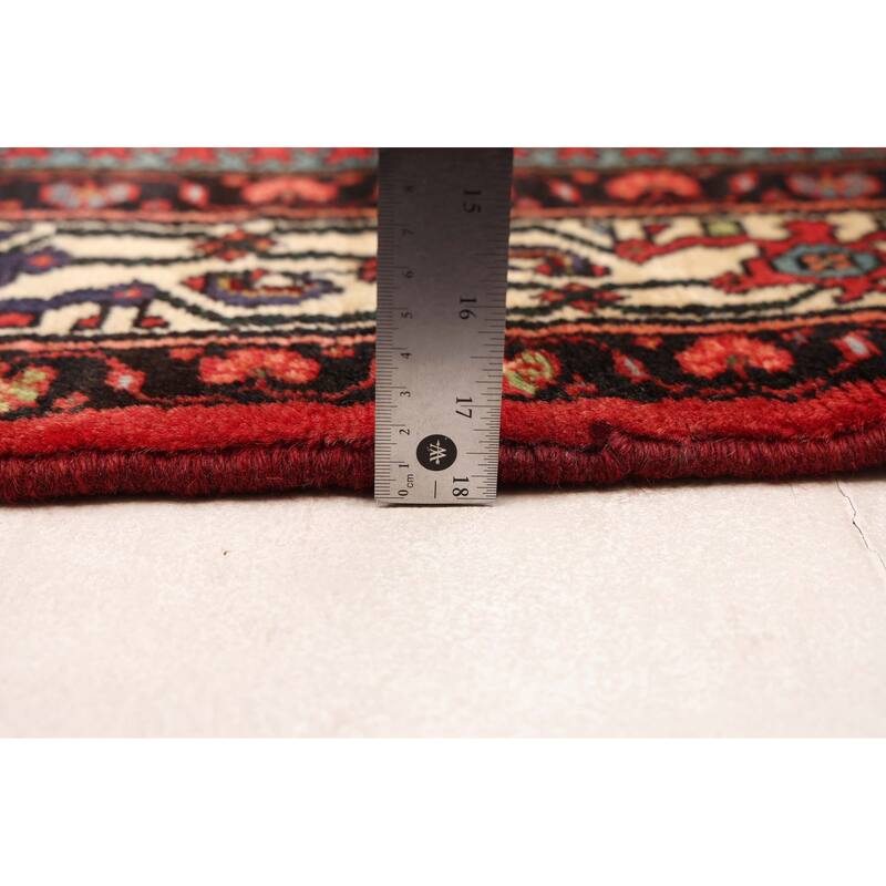 ECARPETGALLERY Hand-knotted Andelz Red Wool Rug - 3'5 x 5'0