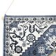 preview thumbnail 3 of 20, Boho Floral Woven Wall Hanging with Macrame Fringe
