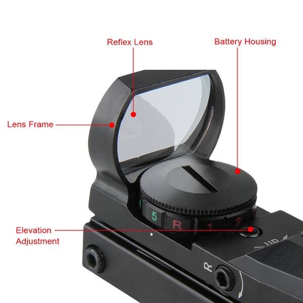 Shop Excelvan Red Green Illuminated Dot Sight Scope Overstock 27991946