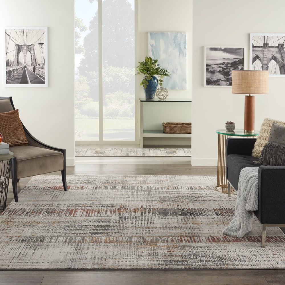 Nourison Ludlow Abstract Linear Geometric Area Rug