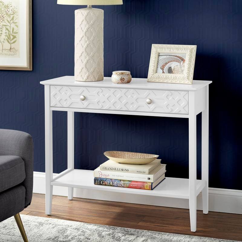 Simple Living Raya Console Table - White