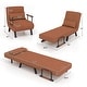 preview thumbnail 27 of 34, Costway Folding 5 Position Convertible Sleeper Bed Armchair Lounge w/