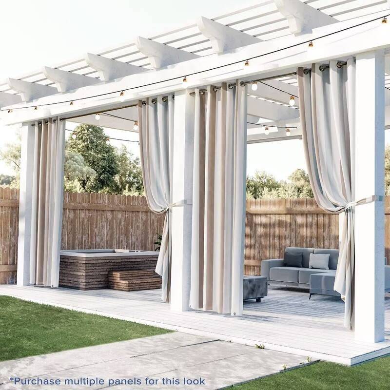 Wonderland Stripe Outdoor UV Protected Privacy Panel