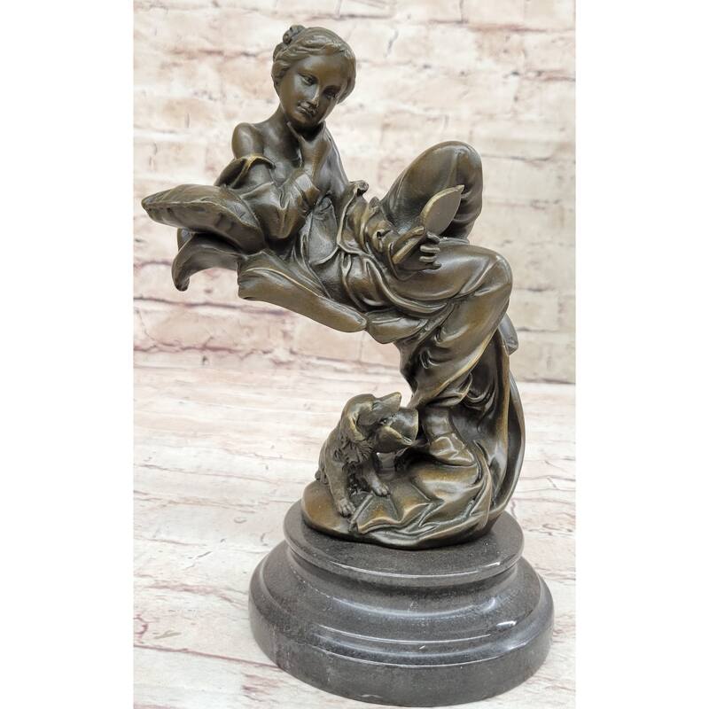 Original Milo Self Admiring Beauty Bronze Sculpture Art Statue Figurine Figure