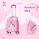 preview thumbnail 6 of 18, 2 Pieces Kids Carry-on Luggage Set with 12 Inch Backpack