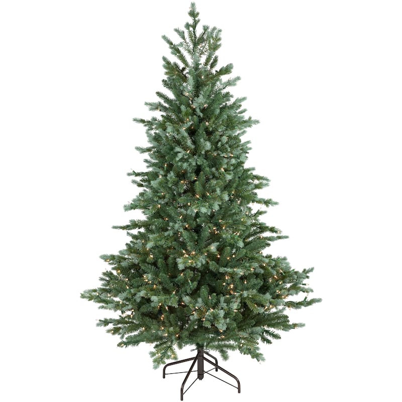 Real Touch™️ Pre-Lit Medium Blue Spruce Artificial Christmas Tree - 6' - Clear Lights
