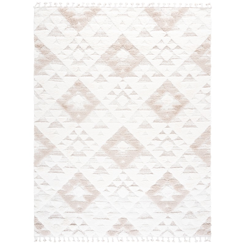 SAFAVIEH Moroccan Tassel Shag Delores 2-inch Thick Rug