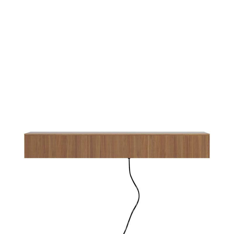 69" Wall Mounted TV for TVs up to 65'', Floating TV Stand with LED Lights & Power Outlet