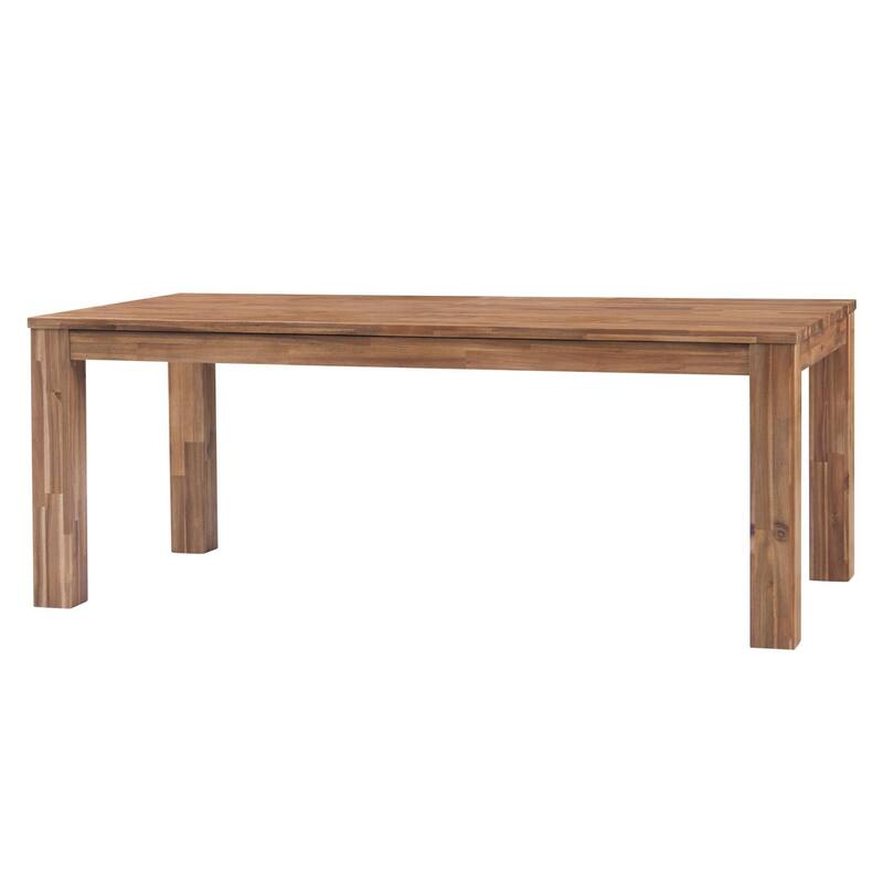 NPD Furniture Bedford 75 Inch Rectangular Dining Table Square Legs