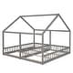 preview thumbnail 16 of 16, 2 in 1 Beds Twin Size House Platform Bed for Multiple Family Members