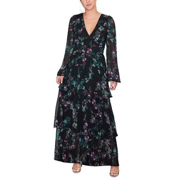 Rachel Rachel Roy Women's Metallic Chiffon Maxi Dress Black Size 6 - Bed  Bath & Beyond - 40578568