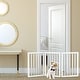 preview thumbnail 3 of 16, 3-Panel Indoor Foldable Dog Gate - 55x24-Inch MDF Freestanding Pet Fence
