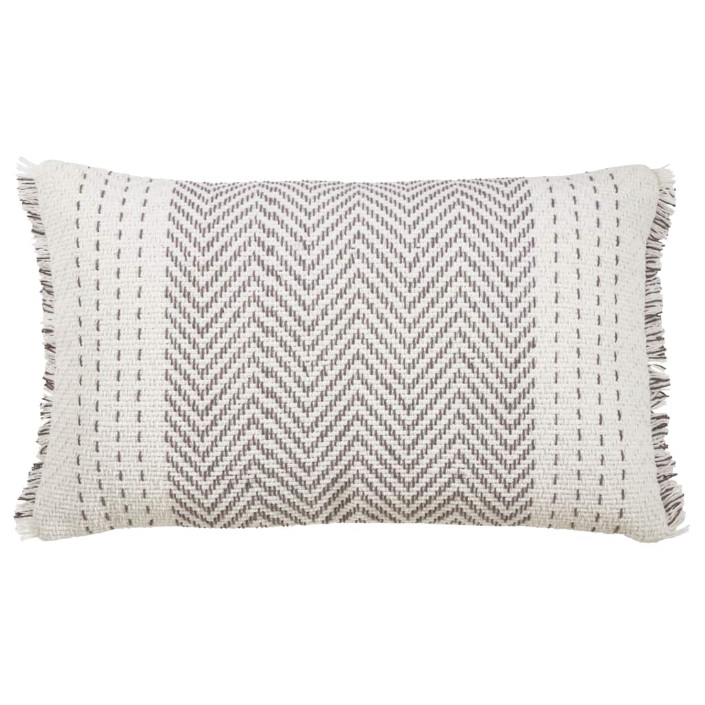 Throw Pillow With Kantha Stitch Design