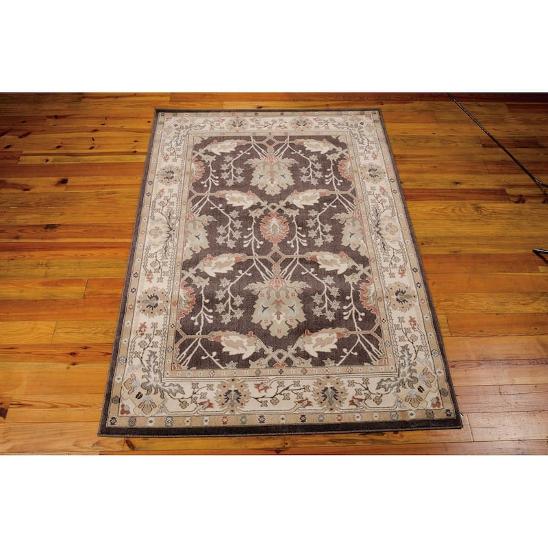 Nourison Walden Traditional Persian Floral Bordered Area Rug