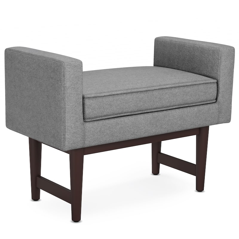 WYNDENHALL Highbridge 29 inch Wide Contemporary Rectangle Ottoman Bench
