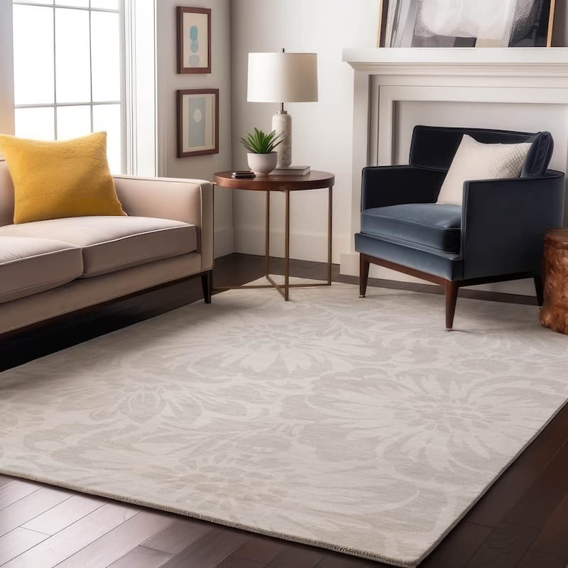 Premium Washable Super Soft Modern Floral Mayfield Rug - Ivory - 3' x 5'