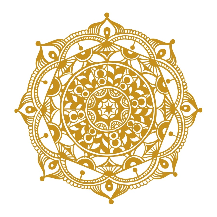 Mandala Wall Decals Om Sign Decal Yoga Sticker Vinyl Decals - Picture 11 of 34