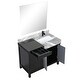 preview thumbnail 65 of 157, Lexora Zilara Bathroom Vanity Complete Set in Black and Grey with Faucet