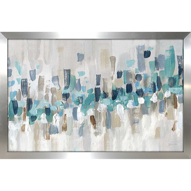 "Staccato Blue II" by Katrina Craven Print on Acrylic