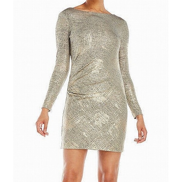 vince camuto gold dress