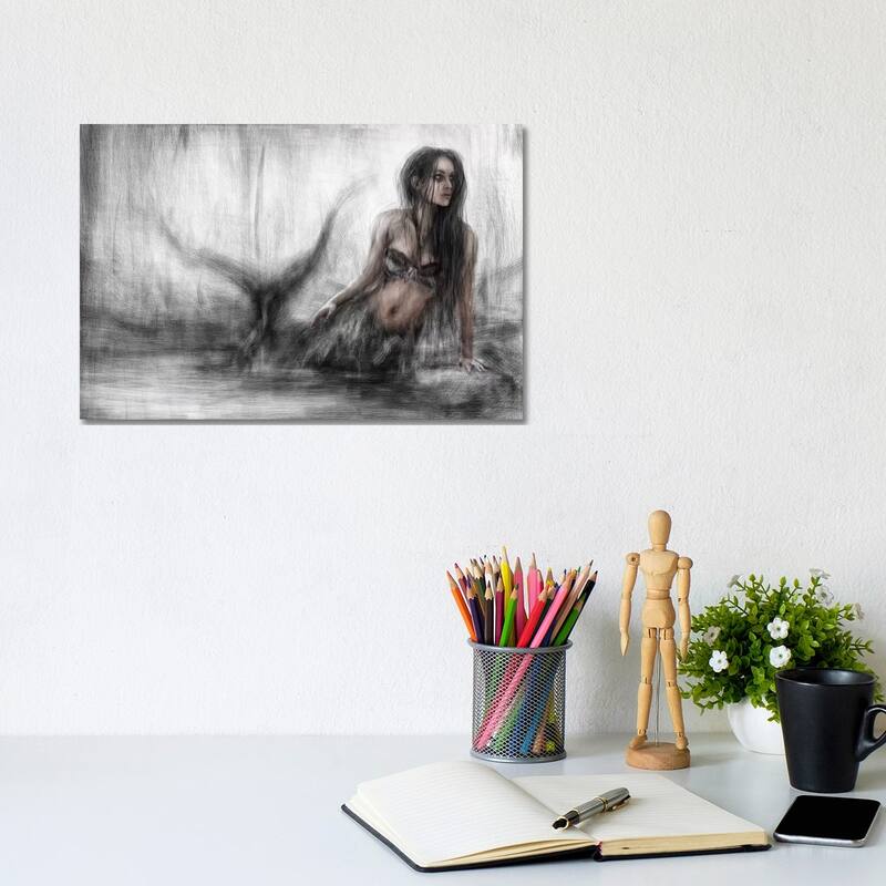 iCanvas "Mermaid" by Justin Gedak Canvas Print - 8x12x0.75