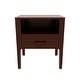 preview thumbnail 8 of 15, GDFStudio - Miri Mid-Century Modern Solid Bamboo Wood Nightstand with Drawer & Open Shelf, Softly Curved Edges Design