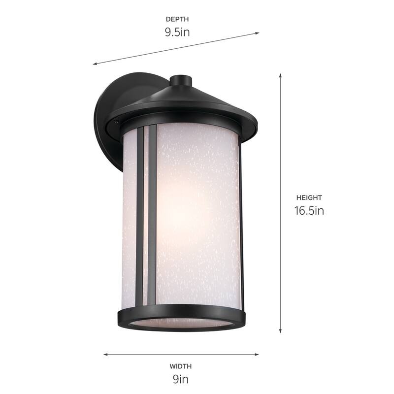 Kichler Lighting Lombard 16.5 in. 1-Light Outdoor Wall Lantern Sconce