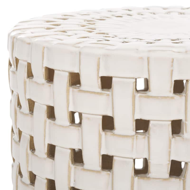 SAFAVIEH Vlera Ceramic Decorative Garden Stool (Fully Assembled)
