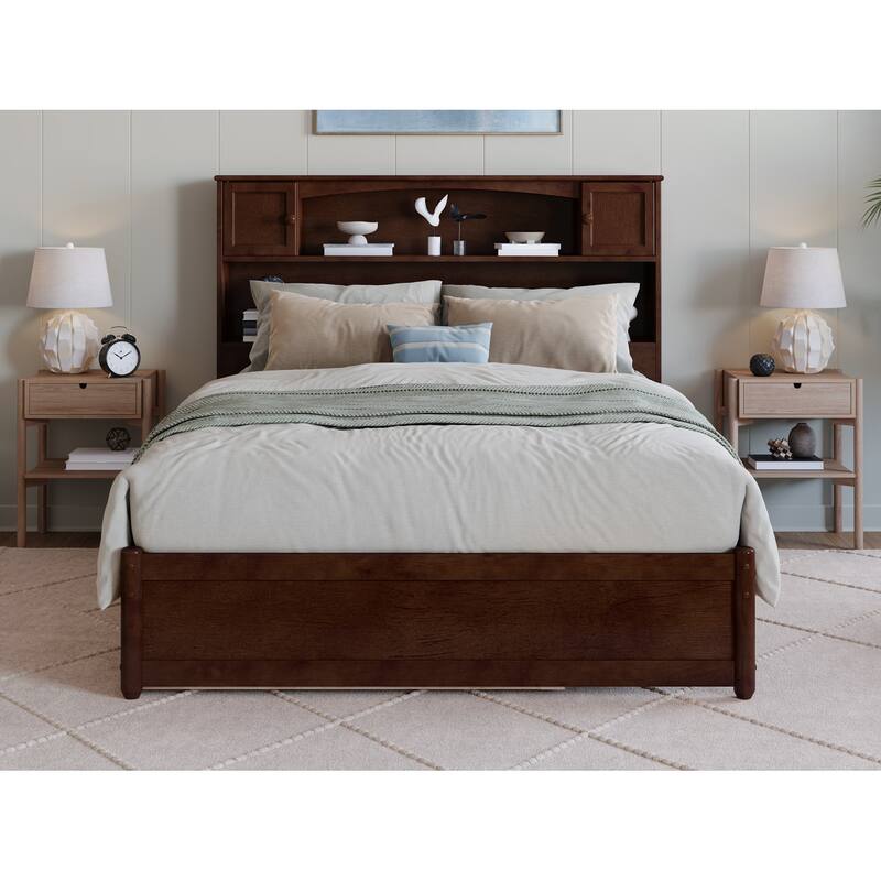 Hadley Platform Bed with Panel Footboard and Twin Trundle