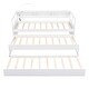 preview thumbnail 10 of 12, Twin XL Size Wood Daybed w/ 2 Trundles, 3 Storage Cubbies, 1 Light for Free and USB Charging Design Creative Triple Bunk, White