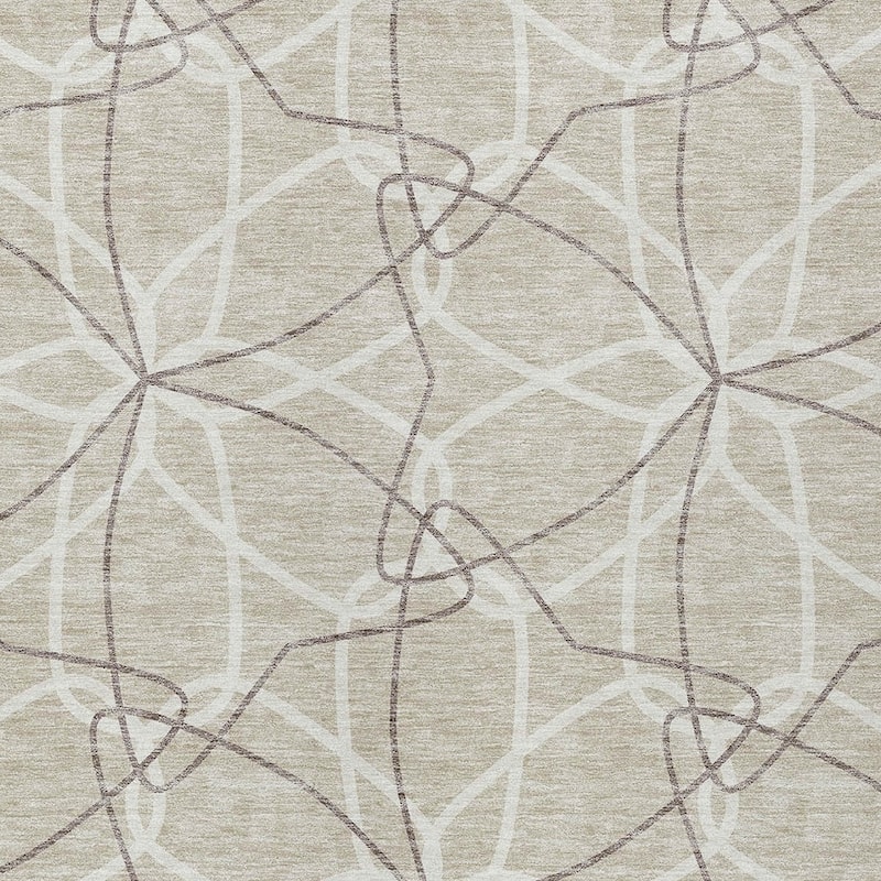 HomeRoots Geometric Modern Rectangle Outdoor Rug