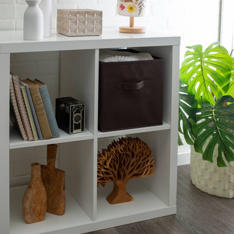 Simplify Collapsible Storage Cube in Chocolate