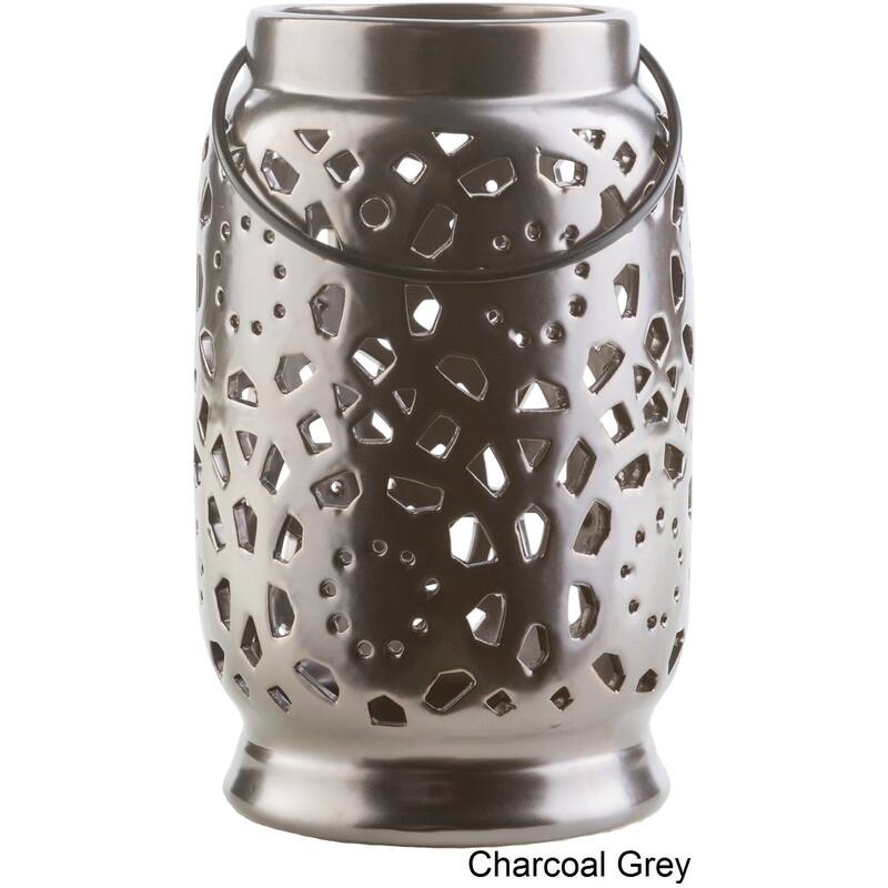 Livabliss Pamela Ceramic Large Size Decorative Lantern