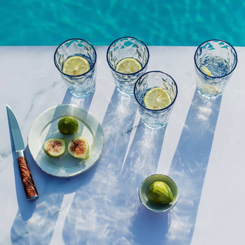 Superglass Blue Polycarbonate Tumbler